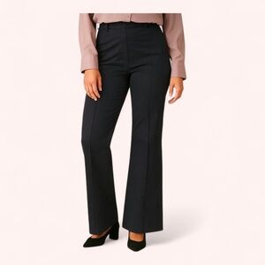 NWOT Cleobella 100% Cotton Black Flare Leg Pant Trousers Size S Office Workwear